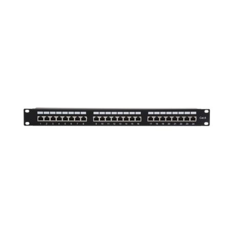 Panel De Parcheo De Impacto (110) Blindado (stp) De 24 Puertos Cat6 19in 
