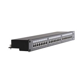 panel de parcheo de impacto 110 blindado stp de 24 puertos cat6 19in 65985