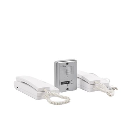Kit De Audio Portero Con 2 Auriculares Y Frente De Calle 