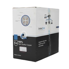 bobina de cable uutp cat6a de 305 mts color azul cmr soporta 10gbaset para transmisión de frecuencias de hasta 500mhz ul235904