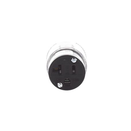 Conector Iluminado 20 A 125 V Ca 2 Polos 3 Hilos (nema 520r).