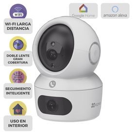 cámara pt  doble lente 4 mp  4mp  4 megapixel  wifi  ia detección humana  visión nocturna a color  audio bidireccional  doble b