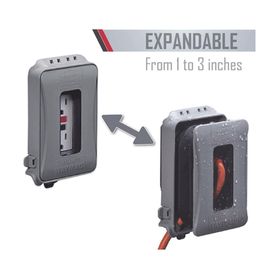 cubierta impermeable 1 unidad horizontalvertical servicio pesado expandible color gris215357