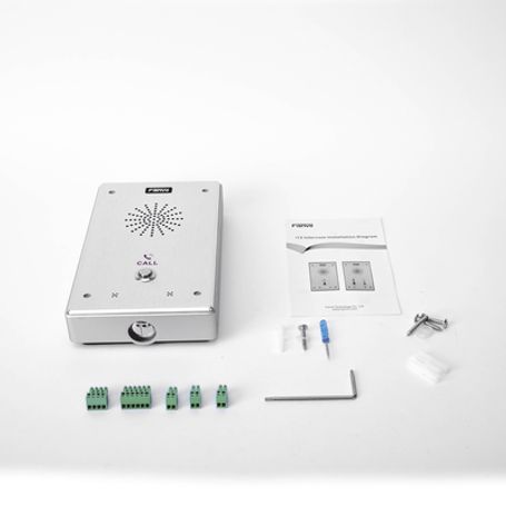 Intercomunicador Ip 2 Lineas Sip 2 Relevadores Con Botón Para Llamada Antivandálico Ip65 E Ik10 Poe