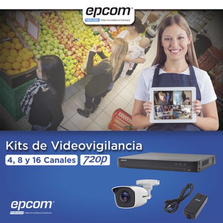 Kit Turbohd 1080p / Dvr 4 Canales / 4 Cámaras Bala Metálicas (exterior 2.8 Mm) / Transceptores / Conectores / Fuente De Poder Pr