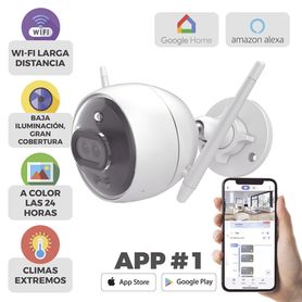 bala ip 2 megapixel  wifi   doble lente  colores en oscuridad  deteccion de personas o vehiculos   cruce de linea  intrusión a 
