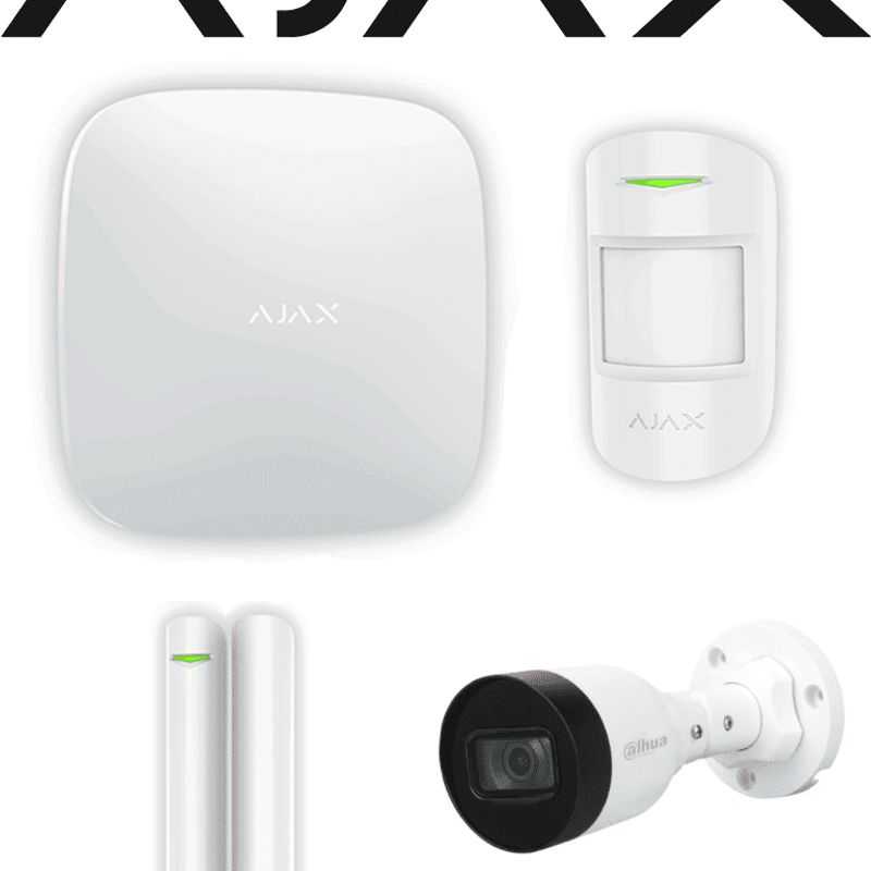 KIT AJAX de Alarma para el Hogar con Cámara Grabadora Wifi