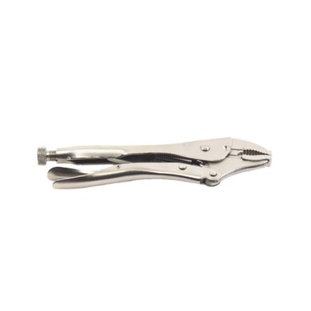 pinza perra ajustable de presión de 10” quijada curva con corta alambre acero crv197039