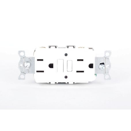 Contacto De Autoverificación Gfci Con Interruptor De Falla A Tierra De 15 A 125 V 2 Polos 3 Hilos Color Blanco (nema 515r) Grado