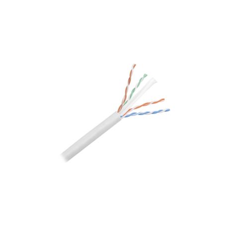 Bobina De Cable Utp De 305 M. De Cobre Netkey Gris Claro Categoria 6 (24 Awg) 1000mbps  Riser (cmr) De 4 Pares