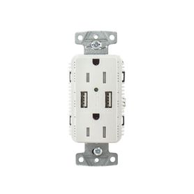 contacto dúplex con 2 puertos usb 15a 125v 2 polos 3 hilos color blanco 207367