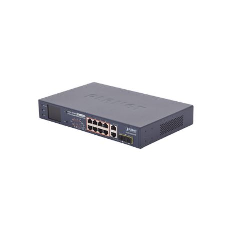 Switch Poe / Distancia 250 Metros / 8 Puertos  2 Combo Tp/sfp Gigabit Y Pantalla Lcd Para Monitoreo