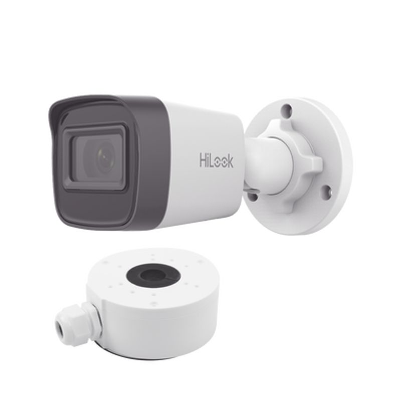 Hilook Series / Bala Ip 4 Megapixel / 30 Mts Ir / Exterior Ip67 / Poe / Dwdr / Lente 2.8 Mm  Caja De Conexión Ds1280zjxs