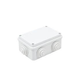 caja de derivación de pvc autoextinguible con 6 entradas tapa atornillada 120 x 80 x 50 mm 474 x 315 x 197 in para exterior ip5