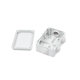 caja de derivación de pvc autoextinguible con 6 entradas tapa atornillada 120 x 80 x 50 mm 474 x 315 x 197 in para exterior ip5