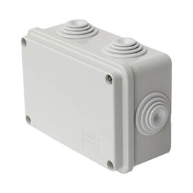 caja de derivación de pvc autoextinguible con 6 entradas tapa atornillada 120 x 80 x 50 mm 474 x 315 x 197 in para exterior ip5