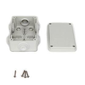 caja de derivación de pvc autoextinguible con 6 entradas tapa atornillada 120 x 80 x 50 mm 474 x 315 x 197 in para exterior ip5