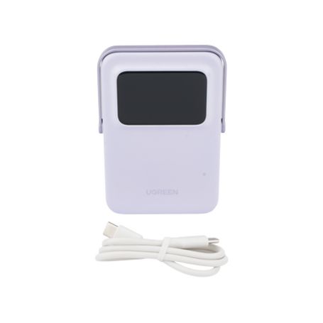 Power Bank Inalambrico  5000mah  7.5w    Con Emojis De Estado  Carga Rápida Usbc Bidireccional   Pantalla Tft  Inteligente  13 N
