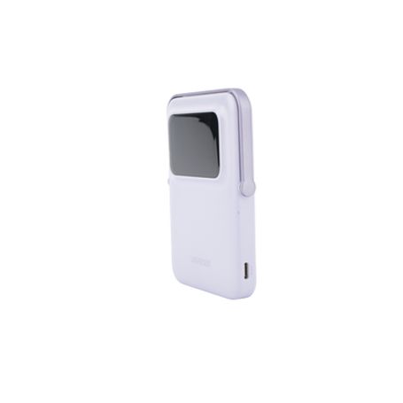 Power Bank Inalambrico  5000mah  7.5w    Con Emojis De Estado  Carga Rápida Usbc Bidireccional   Pantalla Tft  Inteligente  13 N
