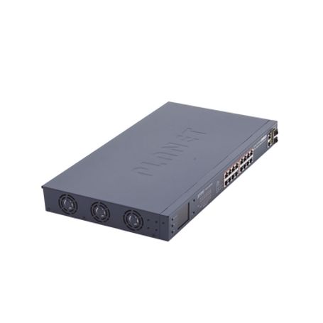 Switch No Administrable Poe Extender Aislamiento Vlan De 16 Puertos 2 Combo Tp/sfp Gigabit Y Pantalla Switch No Administrable Poe Extender Aislamiento Vlan De 16 Puertos 2 Combo Tp/sfp Gigabit Y Pantalla