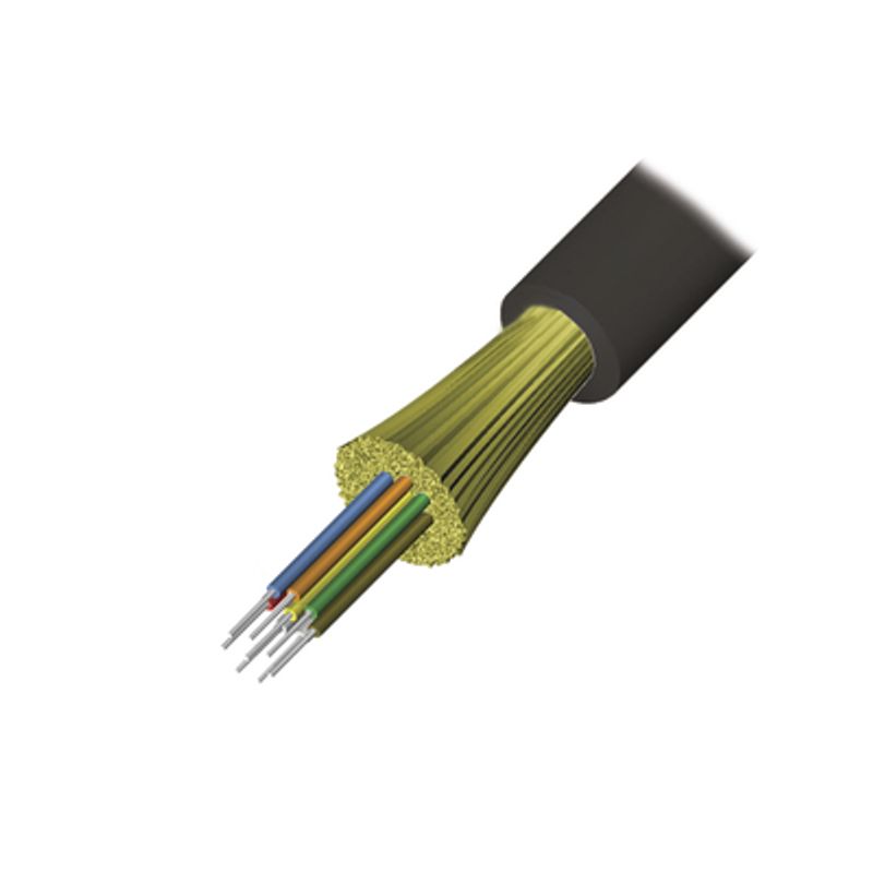 Cable De Fibra Óptica De 6 Hilos Interior/exterior Tight Buffer No Conductiva (dieléctrica) Riser Multimodo Om3 50/125 Optimizad
