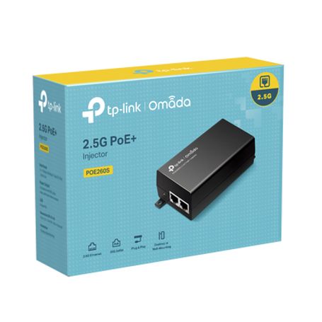 inyector poe 30w  gigabit 8023 afat  2 puertos 101001000 mbps  plug and play  fuente alimientación integrada236802