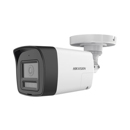 audio bidireccional  dual light  colorvu bala turbohd 4k 8 megapixel  lente 28 mm  30 mts ir exir  20 mts luz blanca  micrófono