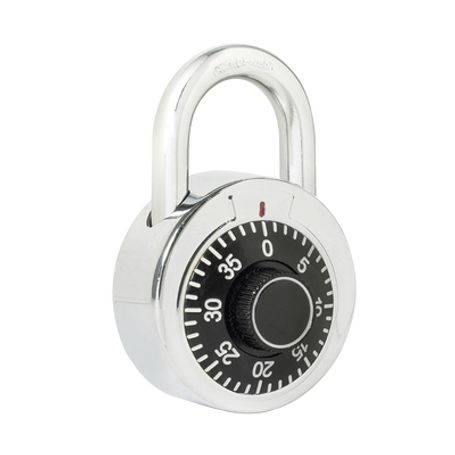 Candado De Combinación / Medida 50 Mm/ Nivel De Seguridad 3 / Combinación De Disco / Color Negro.