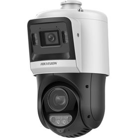 tandemvu domo ptz ip 4 megapixel con cámara fija 4 megapixel  25x zoom  100 mts ir  30 mts luz blanca  ip67  acusense  poe  2 m