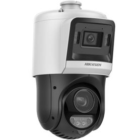 tandemvu domo ptz ip 4 megapixel con cámara fija 4 megapixel  25x zoom  100 mts ir  30 mts luz blanca  ip67  acusense  poe  2 m