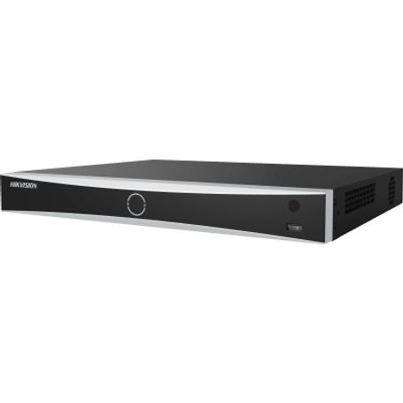 acuseek nvr 32 megapixel 8k  32 canales ip  16 puertos poe  acusense  reconocimiento facial  pos  2 bahias de disco duro  hdmi 