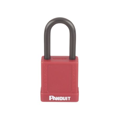 Candado De Bloqueo Loto De Seguridad Dieléctrico Con Llave Única Diámetro De 6.5 Mm Color Rojo