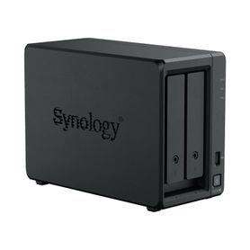 nas synology diskstation ds725  2 bahias  expandible hasta 7 unidades  2 ranuras m2 nvme  puerto 25gbe  rendimiento 276 mbs lec