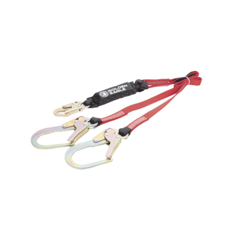 Cable Amortiguador De Caida Con Doble Gancho De Sujeción. Ideal Para Escalar Torres O Estructuras. 