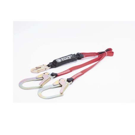 Cable Amortiguador De Caida Con Doble Gancho De Sujeción. Ideal Para Escalar Torres O Estructuras. 