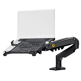 soporte para monitor  o laptop con resorte de gas  compatibilidad de 17 a 30 pulgadas en monitores y 10 a 17 pulgadas en laptop
