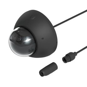 cámara unifi protect g5 ai dome negro para interior o exterior 4k 8mpx ángulo 1099° visión nocturna ir hasta 40m detecciones in