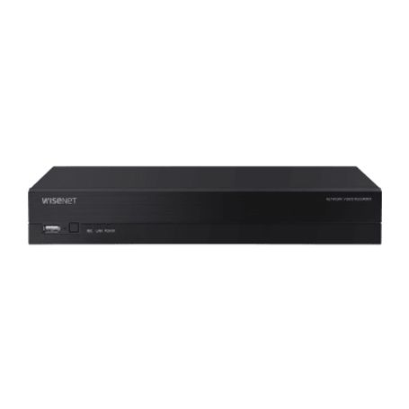 Nvr 8 Megapixel / 8 Canales / H.265 / P2p Wisenet / 8 Puertos Poe / Incluye 4tb Para Grabacion / Ndaa