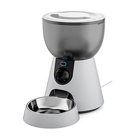alimentador automático de mascotas inteligente  cámara para monitoreo  capacidad 4l 2kg  abs de grado alimentario y acero inoxi
