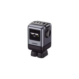 cargador robotgan de 100w serie uno  4 puertos de carga rápida  3 usbc  1 usba  pd 30  qc 40  carga inteligente  tecnologia gan