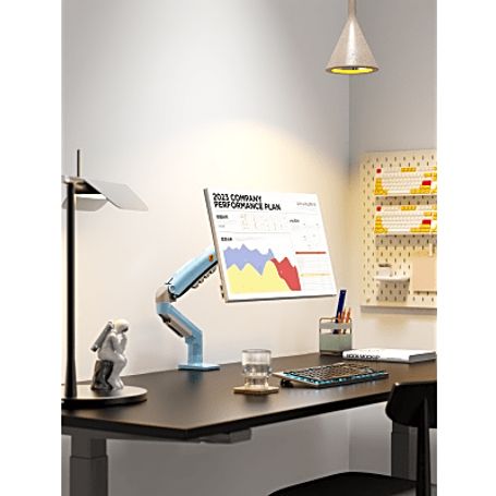 Brazo Ajustable Para Monitor Ergonómico / Compatible Con Monitores De 17  30 / Capacidad De Peso Hasta 9 Kg / Rotación 360° / In