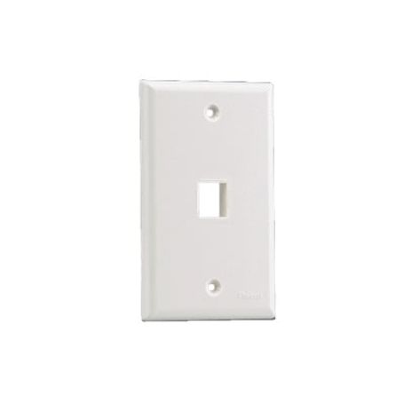 placa de pared vertical salida para 1 puerto keystone color marfil