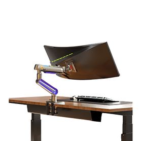 montaje de escritorio ideal para monitores gaming  de  32 60  capacidad de carga maxima 20 kg  vesa 75 x 75   100 x 100  acero 