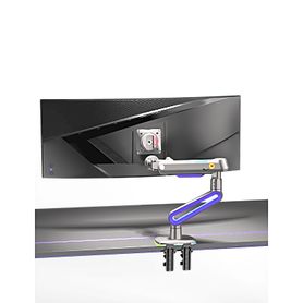 montaje de escritorio ideal para monitores gaming  de  32 60  capacidad de carga maxima 20 kg  vesa 75 x 75   100 x 100  acero 