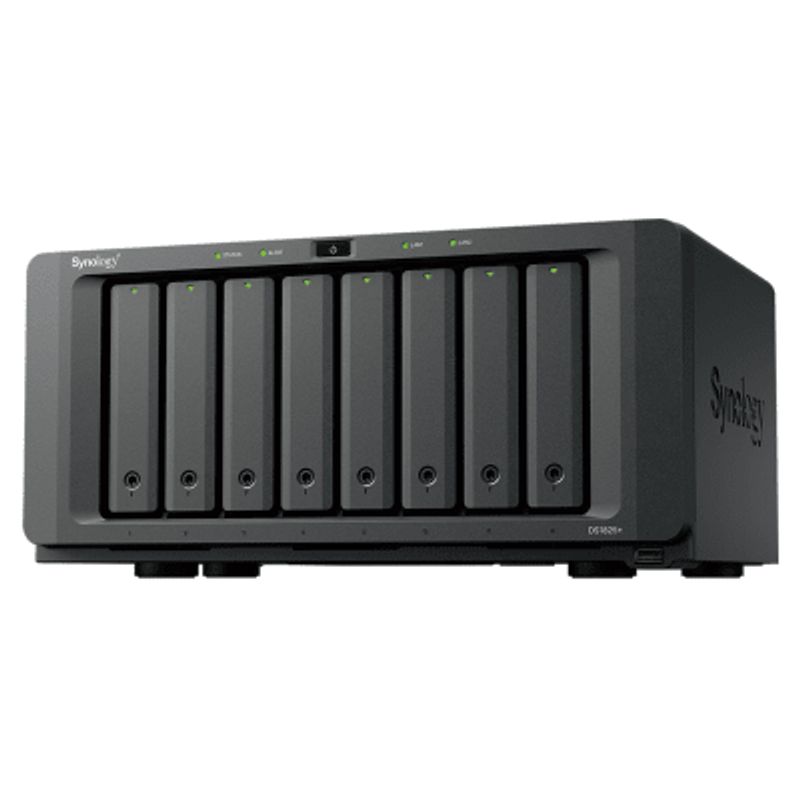 Nas Diskstation Ds1825  8 Bahias  Amd Ryzen V1500b  8 Gb Ddr4 Ecc  Hasta 2239 Mb/s Lectura  2 Puertos 2.5gbe  Expansión Pcie 3.0