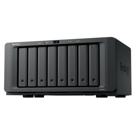 Nas Diskstation Ds1825  8 Bahias  Amd Ryzen V1500b  8 Gb Ddr4 Ecc  Hasta 2239 Mb/s Lectura  2 Puertos 2.5gbe  Expansión Pcie 3.0