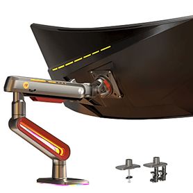 montaje de escritorio ideal para monitores gaming  de  32 60  capacidad de carga maxima 20 kg  vesa 75 x 75   100 x 100  acero 