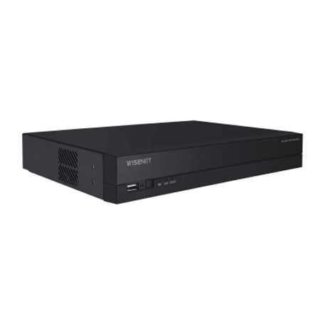 Nvr 8 Megapixel / 8 Canales / H.265 / P2p Wisenet / 8 Puertos Poe / Incluye 2tb Para Grabacion / Ndaa
