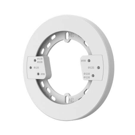 placa de montaje para camaras  material aluminio y plástico  peso 181g  dimensiones ø140x122mm  compatible con múltiples acceso