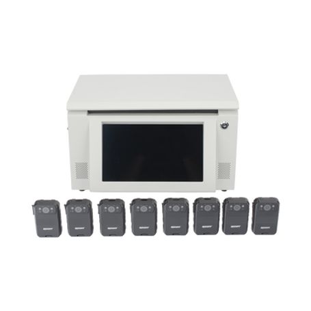 Kit De Descarga Simultanea Para Bodycam  Estación De Descarga Xmra8r3  8 X Bodycam  Xmrr3